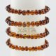 Cherry Baltic amber bracelet baroque